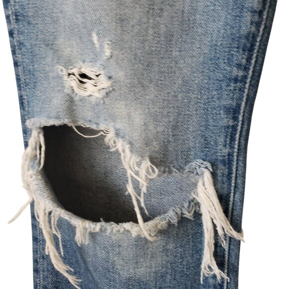 Mother The Insider Crop Step Chew Better When It's Wrong Distressed Jeans 25 - Picture 12 of 16